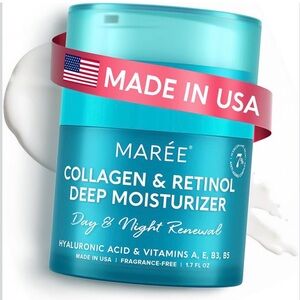 Maree Collagen & Retinol Deep Moisturizer Cream HA Vitamins A E B3 B5